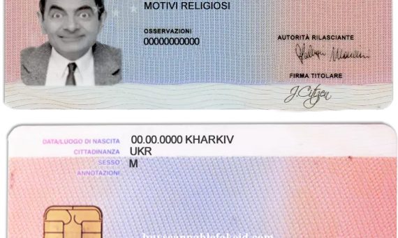 Italy Fake Residence Permit Card